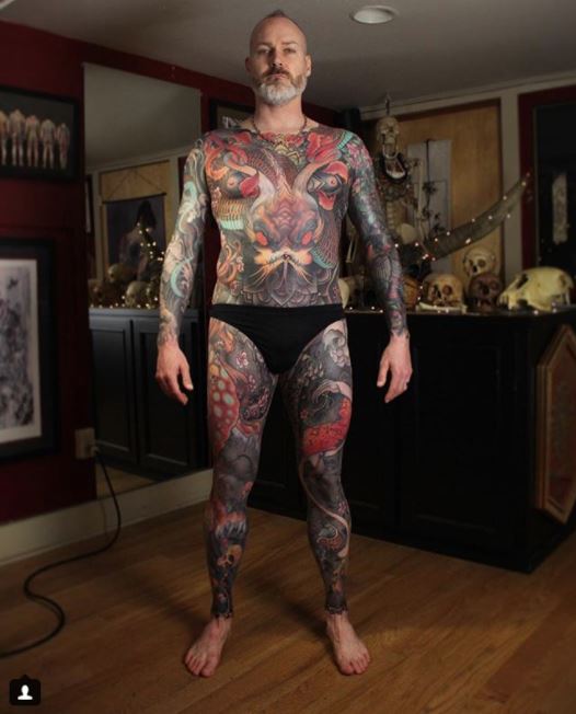 Jeff Gogue Parach Ve Son Tatouage Int Gral Cantal Ink